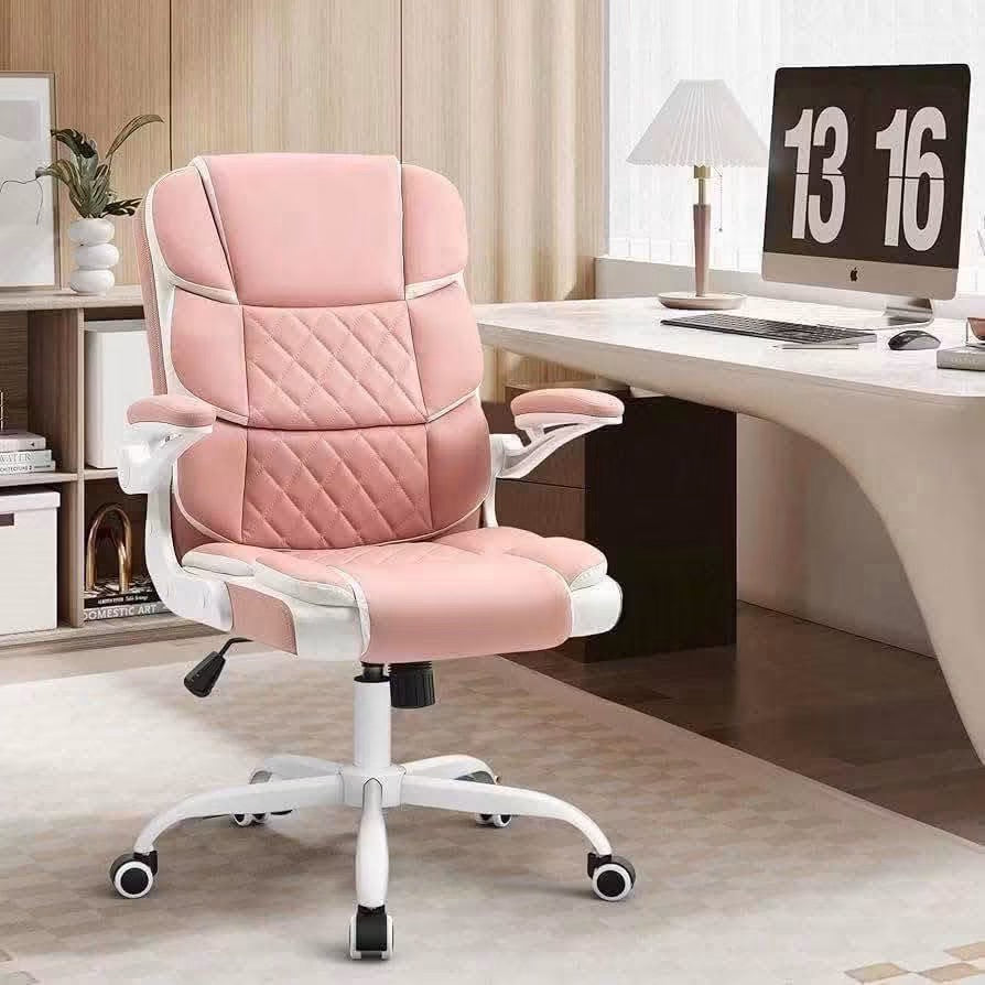 Silla de Escritorio Fluffy Pink