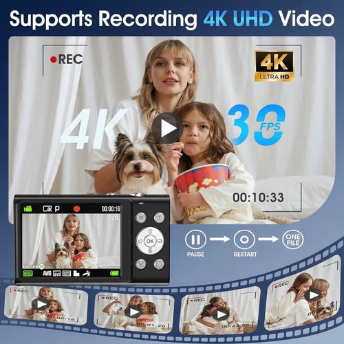 Cámara Fotos y Vídeos 4K LecNippy